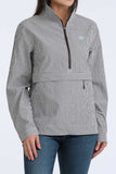 Cinch Women's 1/2 Zip Striped Pullover