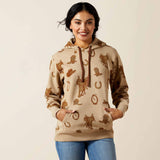 Ariat Women's Savannah Tan Heather Hoodie