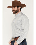 Cinch Men's Light Blue Striped Shirt