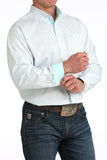 Cinch Men's White Striped Tencel Shirt