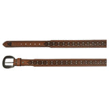 Red Dirt Hat Co Men’s Tooled w/Ivory Underlay Belt