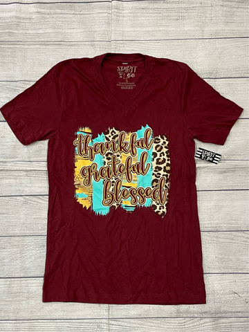 Thankful, Grateful, Blessed Tee