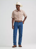 Wrangler Men's Hay Brown Snap Shirt