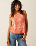 Women’s Ariat Desert Club Tank - Chili