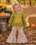 Fall Vibes Floral Bell Bottom Set