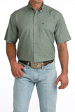 Cinch Men’s Geo Print Green Arenaflex Shirt