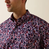 Ariat Men's Bennie Blue Paisley Shirt
