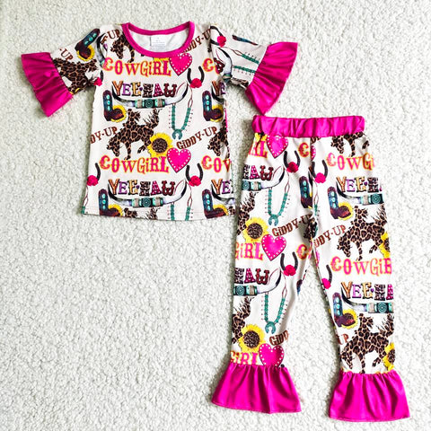 Yeehaw Cowgirl Pajama Set