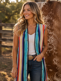 Silverado Multicolor Sleeveless Long Duster
