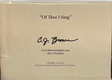 CJ Brown “Of Thee I Sing” Notecard