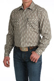 Cinch Men's Stone Striped Modern Fit Snap Shirt