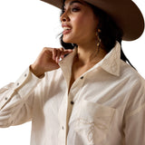 Ariat Womens Dazzle Cloud Dancer Shirt