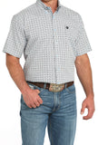 Cinch Men’s White Geo Print Shirt