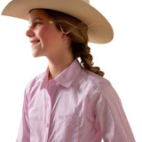 Ariat Girl’s Ariat Pink & Lavender Stripe Shirt