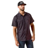 Ariat Men's Black Ventek Geo Print Shirt
