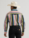 Wrangler Men's Vintage Black Multi Striped Shirt