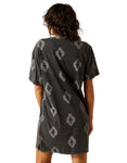 Ariat Women's Isela Short Sleeve Print Tee Dress - Grey
