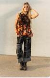 Women’s Paisley Cuff Jean
