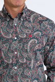 Cinch Men's Dark Blue Paisley Shirt