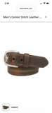 John Deere Men's Center Stitch Leather Belt
The