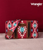 Wrangler Allover Aztec Dual Sided Pint Canvas Wallet