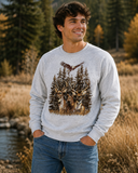 Vintage Hunting Deer Graphic Sweatshirt