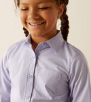 Ariat Girls Kirby Lavendar Shirt