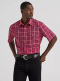 Wrangler Men's Deep Cherry Snap Shirt