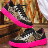 Leopard Star Pink Sneakers