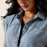 Women's Ariat Medium Blue Hampton Dress