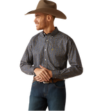 Ariat Men's Kolson Navy Geo Floral Print Shirt