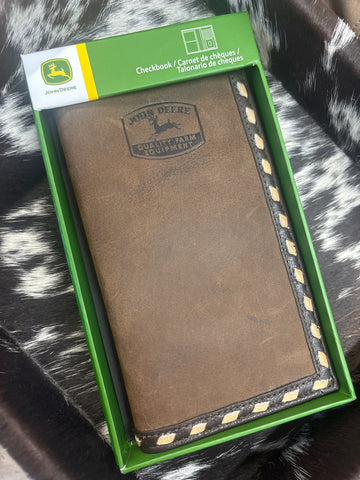 John Deer Tan/Brown Check Book