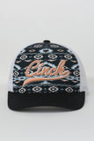 Cinch Peach & Navy Aztec Cap