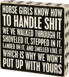 Horse Girl Box Sign