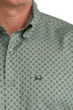 Cinch Men’s Geo Print Green Arenaflex Shirt