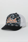 Cinch Peach & Navy Aztec Cap
