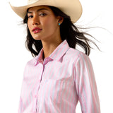 Ariat Women's Kirby Pink Lavender Striped Shirt