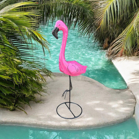 Metal Flamingo
