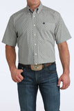 Cinch Men's Blue Geo Print Shirt