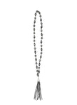 Multi way Faux Navajo Pearl Necklace with Tassel