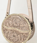 American Darling Round Tooled Purse