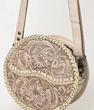 American Darling Round Tooled Purse