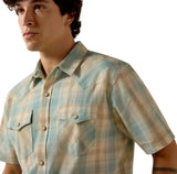 Ariat Men’s Retro Hartman Aquafer Plaid Snap Shirt