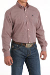 Cinch Men's Red Geo Print Shirt