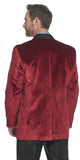 Circle S Laredo Velvet Tuxedo Coat-Wine