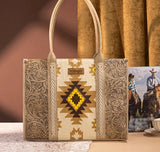 Wrangler Tooled Aztec Large Tote