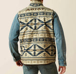 Ariat Men's Logo Softshell White Pepper Southwest Vest