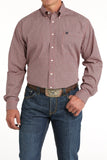 Cinch Men's Red Geo Print Shirt