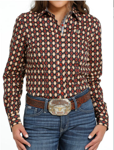 Cinch Women's Southwestern Print Shirt