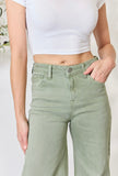 Risrn Full Size Raw Hem Wide-Leg Jeans